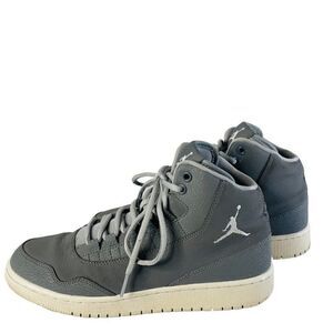 Nike Air Jordan Unisex 820241-003 Gray Mid Top Lace Up Basketball Shoes US 6.5Y